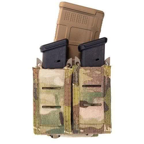 High Speed Gear Duty Staggered Double Pistol TACO Magazine Holder – Multicam, None -